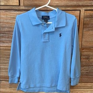 Ralph Lauren Long Sleeve Cotton Mesh Polo